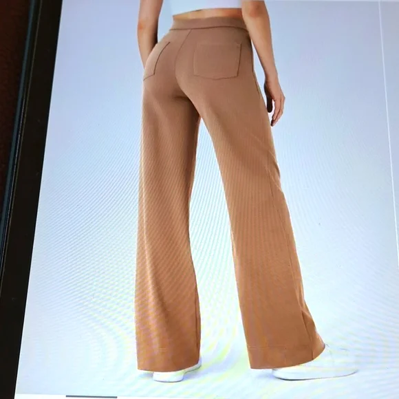 LARGE HALARA HIGH WAISTED BUTTON STRAIGHT LEG CASUAL PANT - Picture 2 of 8